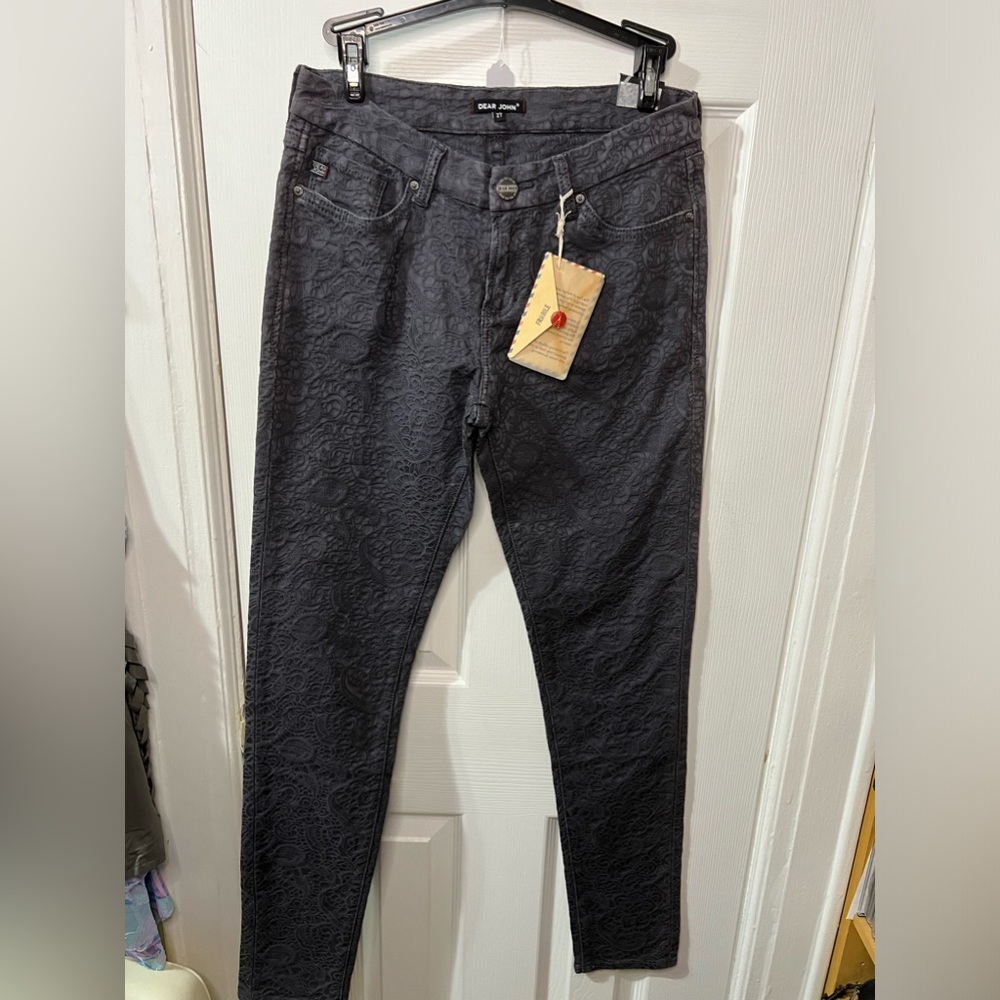 Dear John Embroidered Jeans pants Size 27